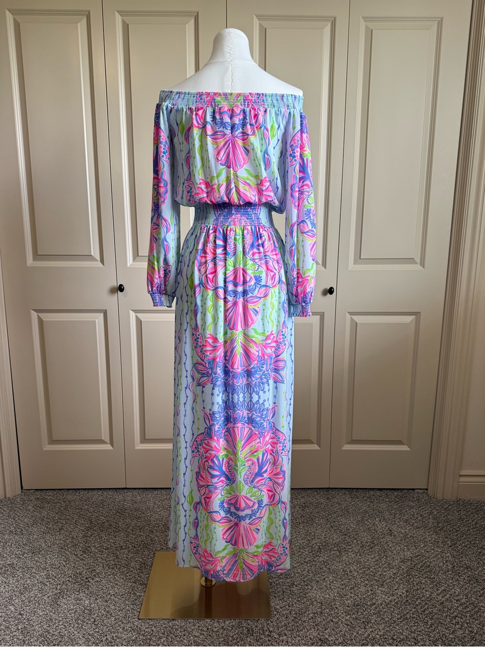 Bria Maxi Dress in Pastel Floral Print - Picture 2 of 5